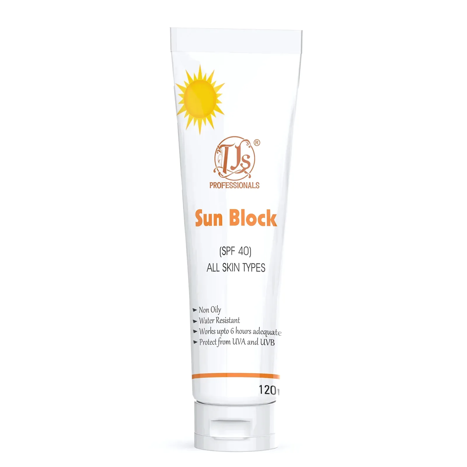 Sun Block (SPF-40) 120ml by TJs Professionals